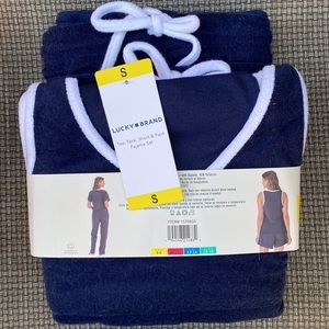 Great Gift! Lucky Brand Ladies' 4-piece Blue Super Soft Terry Pajama Set